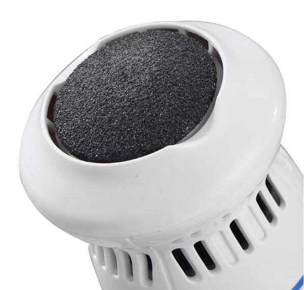 Close-up of the callus remover's grinding roller head